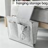 Bedside Hanging Storage Bag Mobile Phone Remote Control Storage Hanging Tissue Bedside Bag Storage Book Bag Box D1D6
