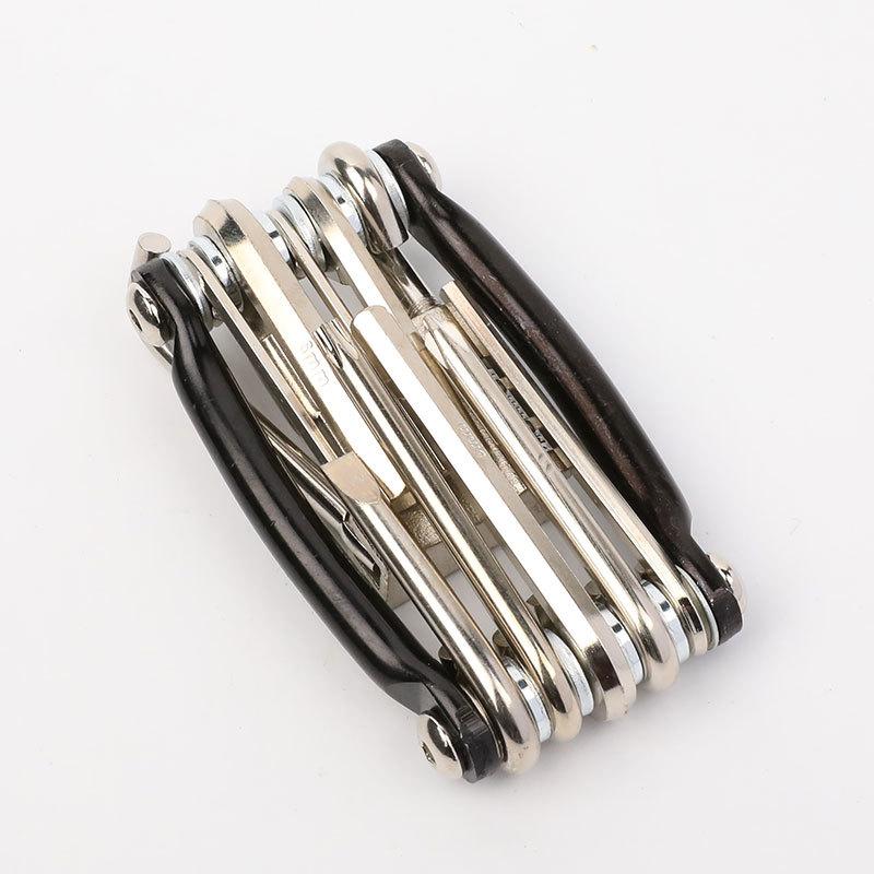 Multifunctional Stainless Steel Professional Bicycle Repair Tool Bicycle Accessories Portable Folding Tool Screwdriver