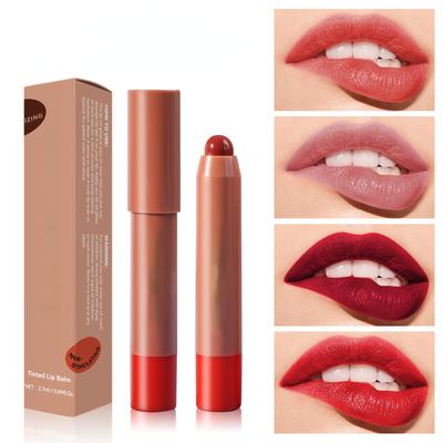 Waterproof Matte Velvet Nude Lipstick Pencil Sexy Red Brown Pigments Makeup Long Lasting Profissional Lip Tint Makeup 12 Colors