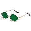 Stylish Cloud Lightning Sunglasses for Girls Boys Photo Props Travel Hip Hop Sunglasses Frameless Hip Hop Glasses