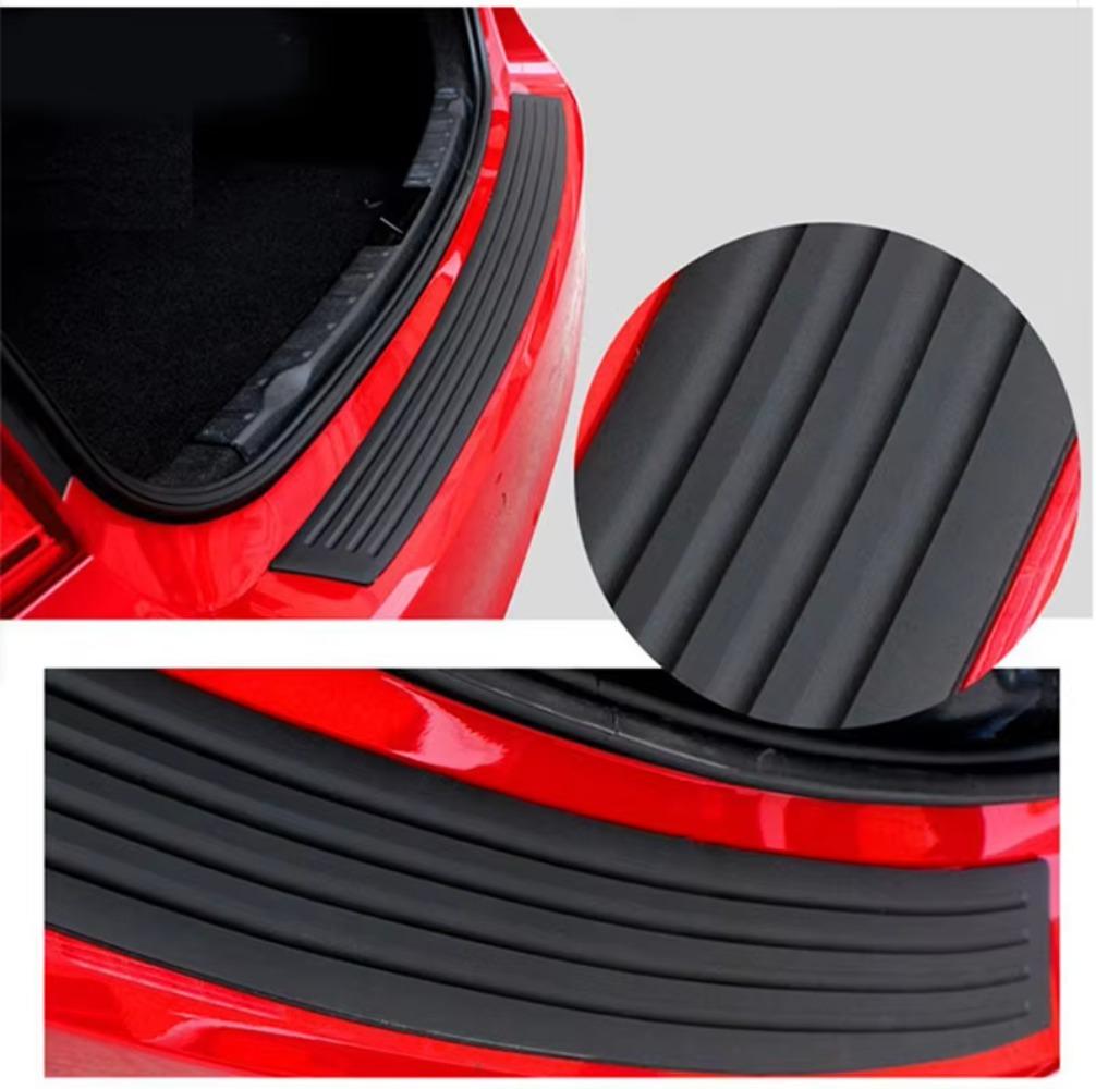 Car Trunk Protective Strip Anti-collision and Anti Scratch Rubber Strip Tailgate Decorative Strip Door Sill Rear Guard Plate