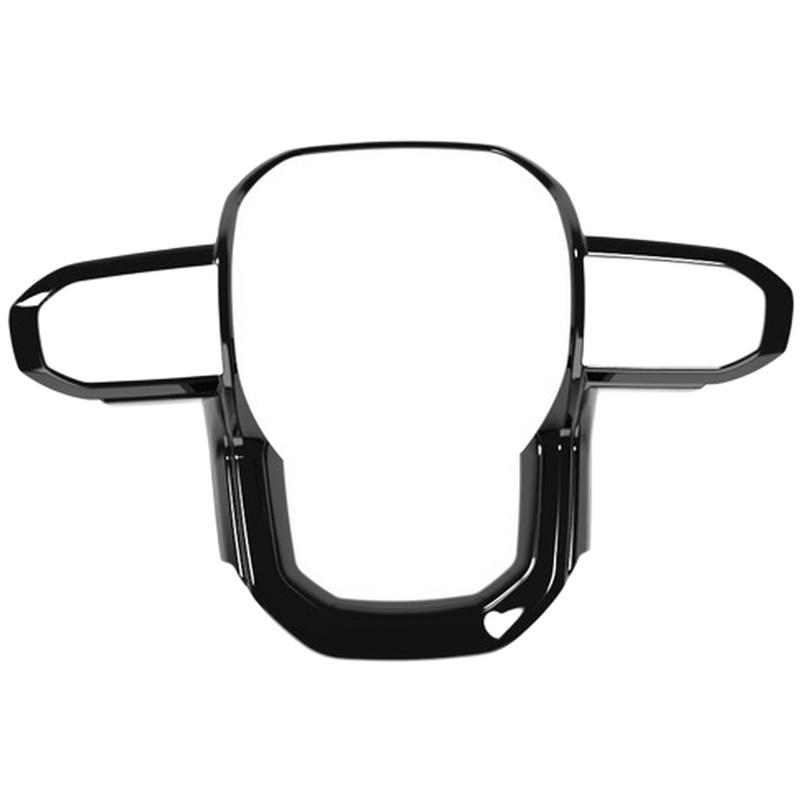 Button Accent Steering Wheel Trim Car Interior Decoration ABS Material Easy To tall Non-deforming Wear Resistant