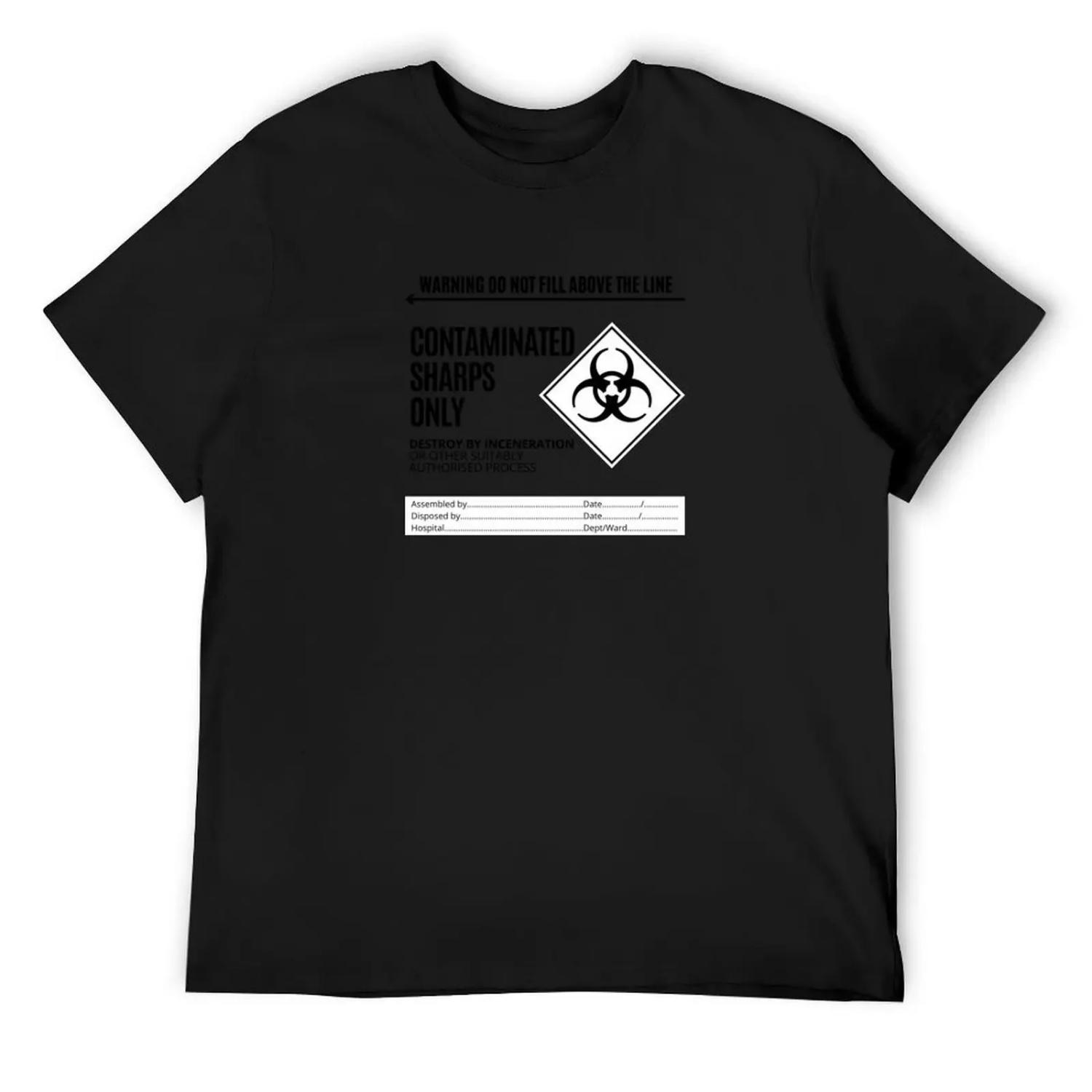 

Contaminated Sharps Only Waste - Destroy by Inceneration - - Funny veterinary sticker, Veterinary Day Gift Idea, Vets, V T-Shirt XXXXXL чорний