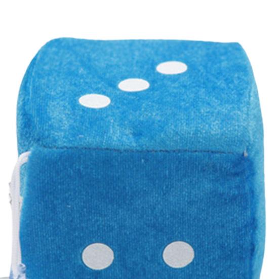 Würfelanhänger Flauschig Dreidimensional mit Saugnapf Druckpunkte Cartoon Dekoration Verschiedene Größen Hängendes Plüschpunktwürfelspielzeug für Zuhause