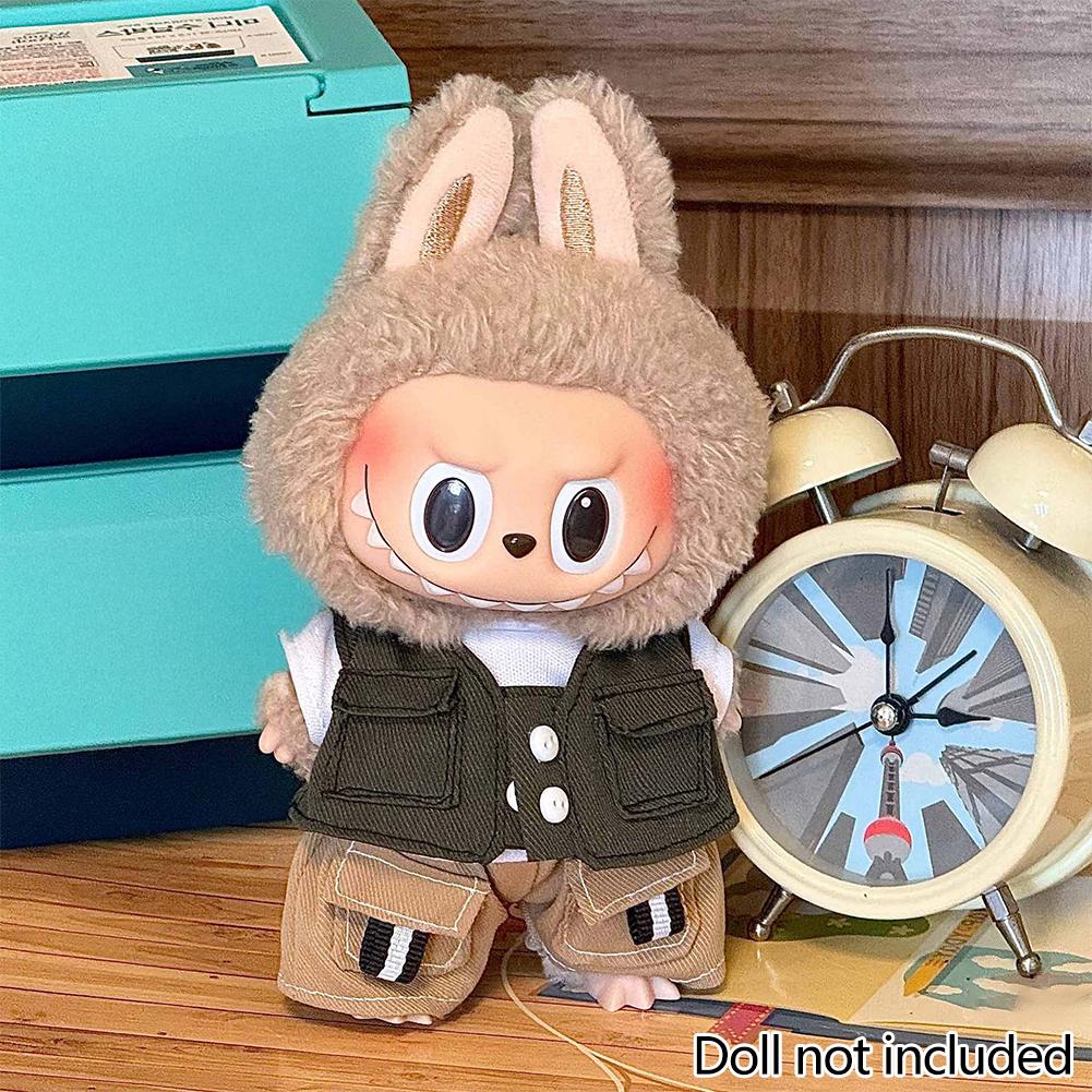 

Для 17см куклы Лабубу Одежда Модная одежда Комбинезоны Одежда для кукол Подходящее по цвету платье Аксессуары для кукол Милое украшение Маленькая одежда 07#