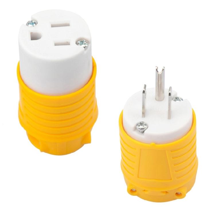 Multipurpose 15A 125V Industry Power Socket Plug Professional for Various Electrical Needs Secure Electrical Connections