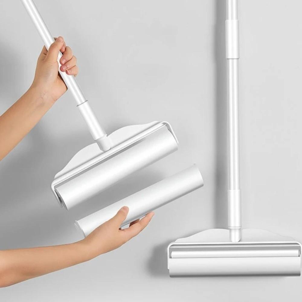 New Long Handled Clothes Hair Sticky Roller Adhesive Tear Off Hair Removal Pet Hair Remover Cotton Roller for Home