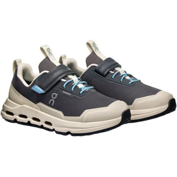 On Cloudhero Soft And Comfortable Abrasion Resistant Low top Kids' Outdoor Shoes Black Kids' 3KE10033142