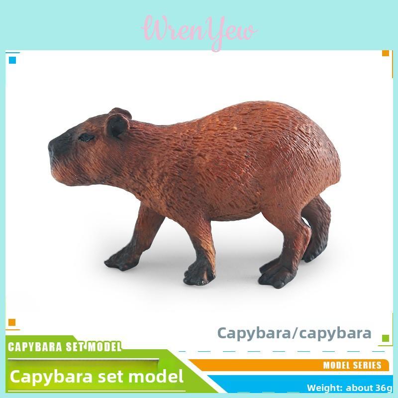 Pvc Capybara Animal Model Set With Static Tapir Figures For Childrens Educational Play