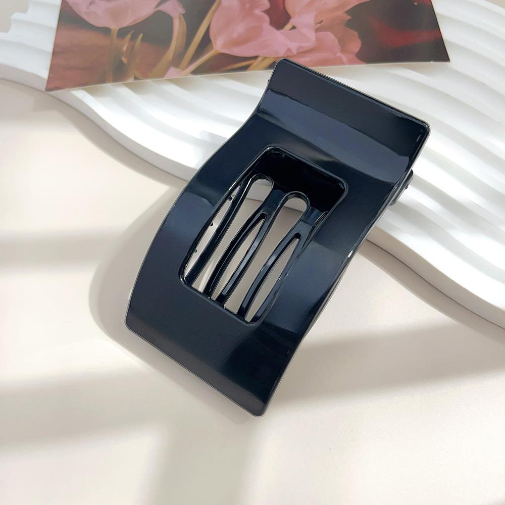 Large French Flat Hair Clips for Women Girls Matte Leopard Rectangle Duckbill Claw Grip Thick Thin Hair Styling Accessories New