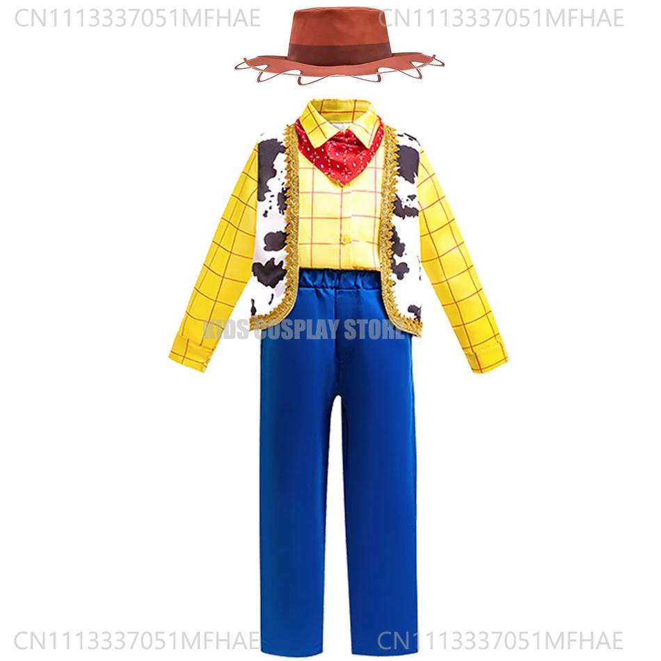 Halloween Toy Woody Dress Up Costume Boys Girls Jessie Cosplay Dress Carnival Party Fancy Sets Kids Stage Performance Outfit