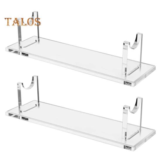 2 шт. акриловая многофункциональная подставка для дисплея, простая сборка, высокая видимость, прозрачный настольный держатель, подставка для хранения прозрачный