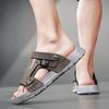 High-End Men's Sandals New Summer Outdoor Wear-Resistant Anti-Slip Soft Bot Two-Purpose Slip-On Oes Breathable PVC