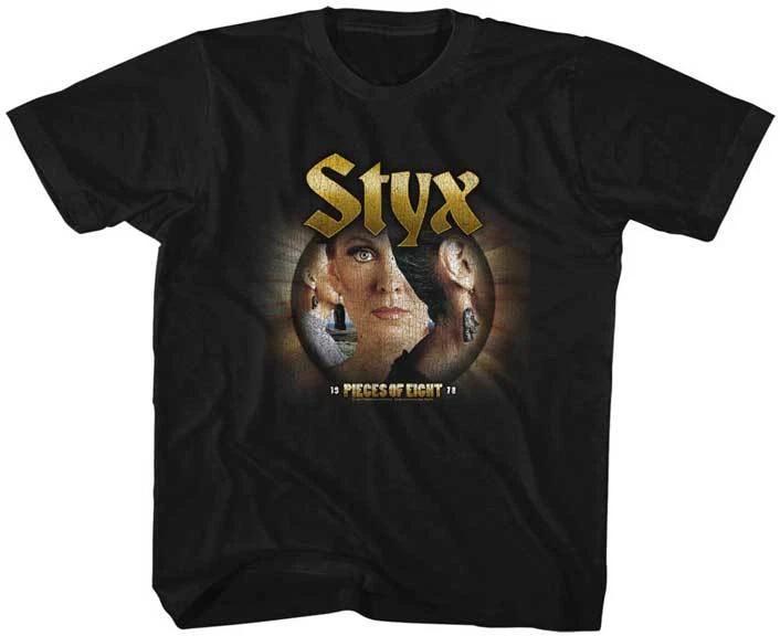 Styx Pieces Of Eight Album Cover 1978 Youth T Shirt 2T-YXL Rock Music L