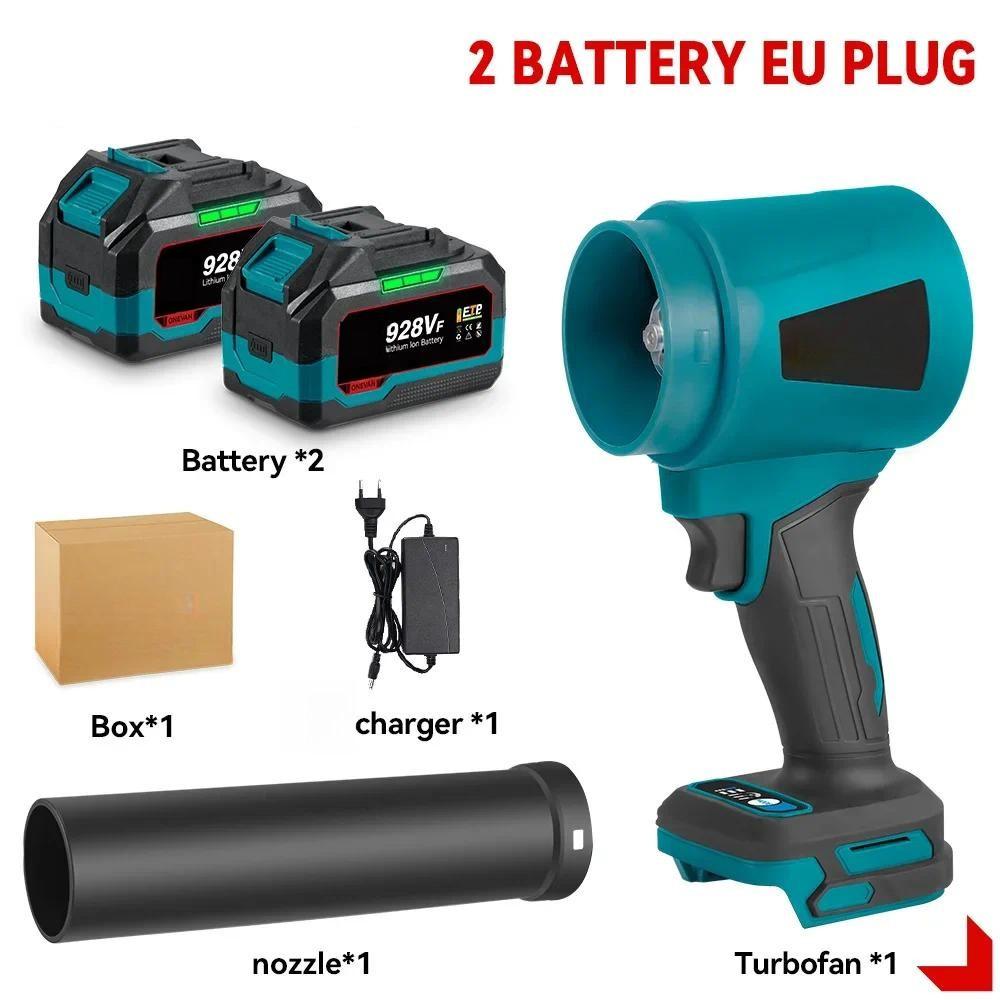 300000RPM Portable Handheld Leaf Blower 400M/S Jet Fan Dust Blowing Power Tool Brushless Electric Turbo Blower