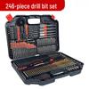 246-Piece Drill & Screwdriver Bit Set for Wood & Metal with Hole Saws
