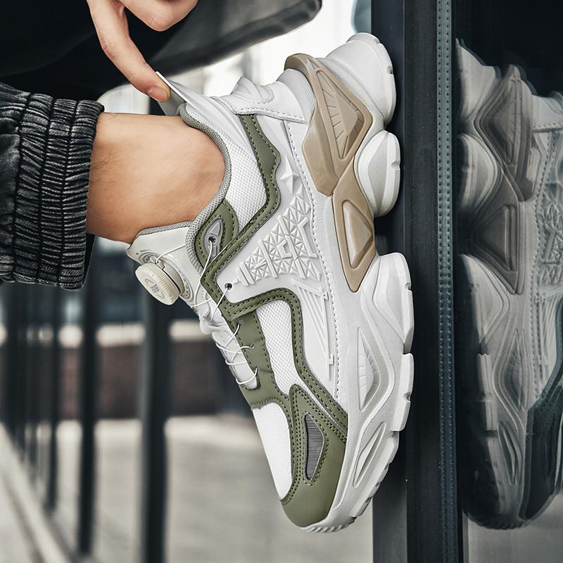 Spring Mecha Shoes Design Chunky Sneakers Men Women High Street Platform Sports Shoes Breathable Commuting Walking Shoes