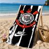 Sport Club Football Crest Printed Microfiber Beach Towel, Soft And Absorbent, Quick-Dry, Ideal for Summer Travel, Beach Essential, Swimming Pool