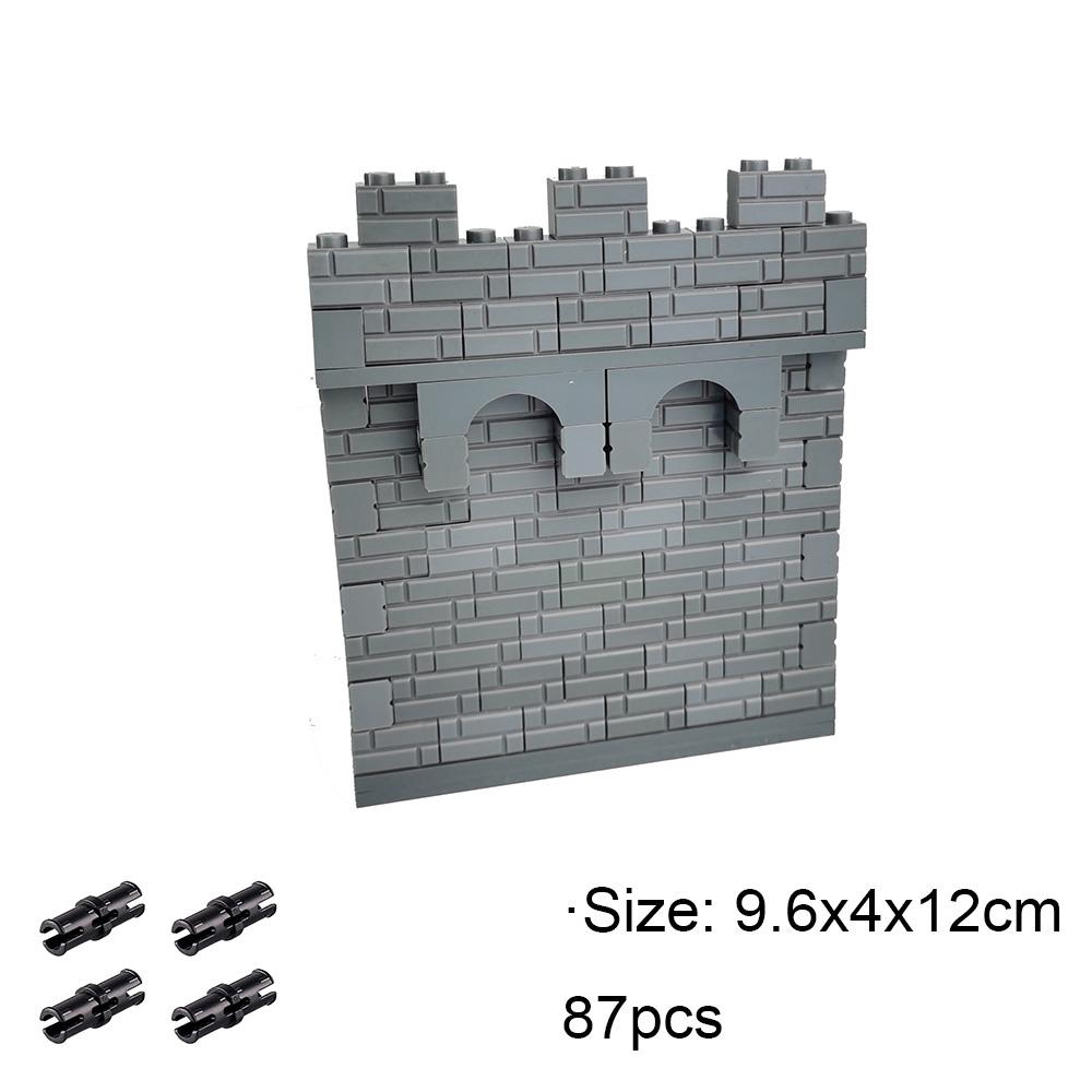 Blocco da Costruzione Fai da Te Fortezza Fortificazione Bastione Grande Castello Fortificato Giocattolo Educativo con Mattoncini per Ragazzo Regalo