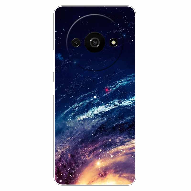 Voor Xiaomi Poco C61 Hoesje Zacht Cool Ruimte TPU Siliconen Beschermende Achterkanten voor Xiaomi Poco C61 PocoC61 Hoesjes C 61 Landschap