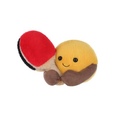 Apricot Lamb Happy Ping Pong Plush Toy, Soft and Cute, Fluffy Happy Ping Pong Toy for Boys and Girls, 11cm