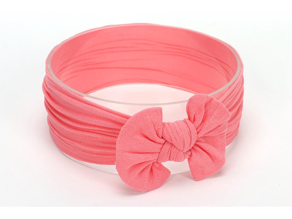 Avrupa ve Amerika Bebek Kız Fiyonklu Saç Bandı - 2021 Naylon Koleksiyonu