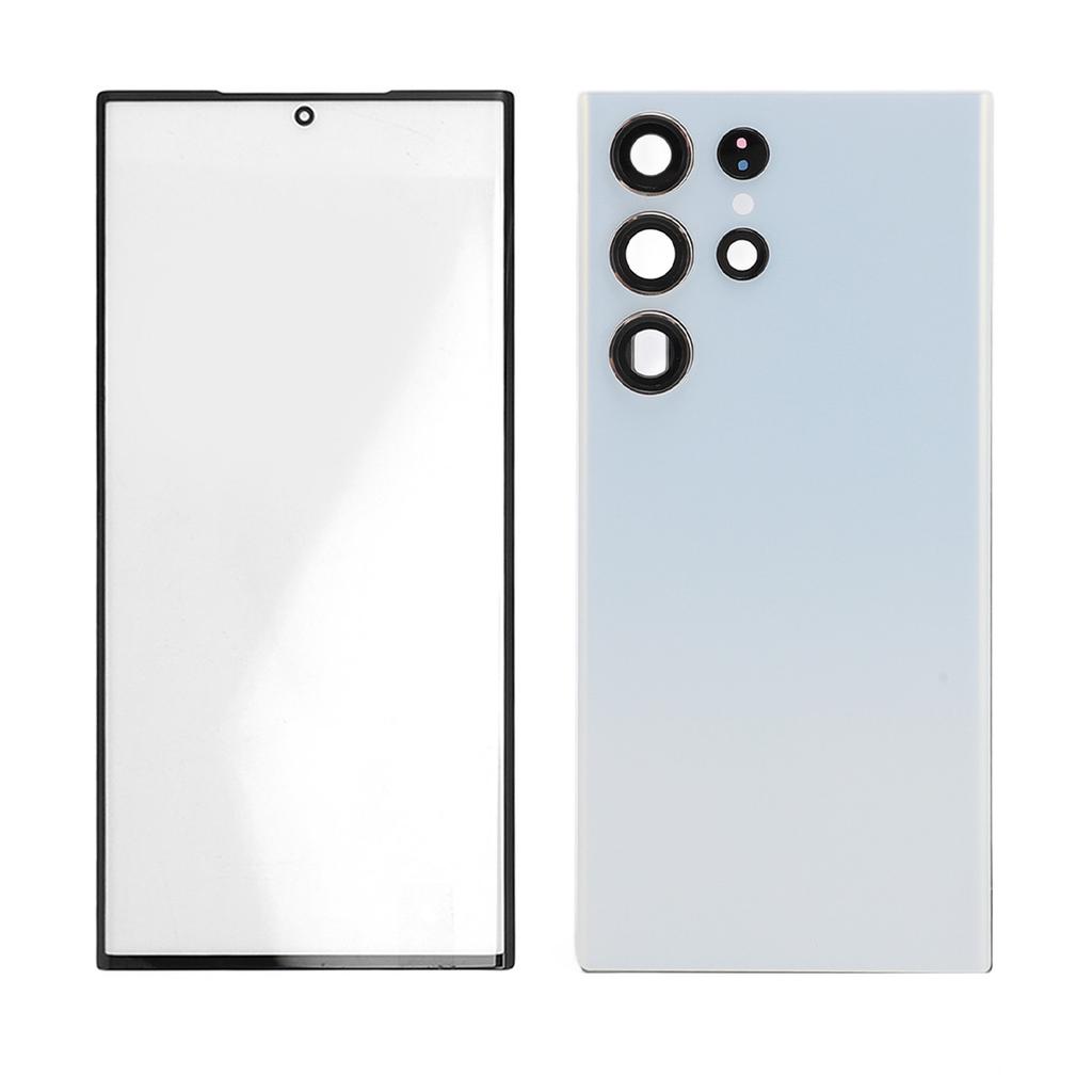 Phone Back Glass Cover Front Glass Outer Screen with Pre Installed Camera Lens Repair Tools Replacement Kit for 3 5G