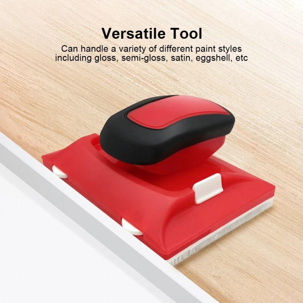 Nylon Bristles Red Paint Edger Plastic Wall Paint Pad Applicator Paint Edger Trimmer  Wall