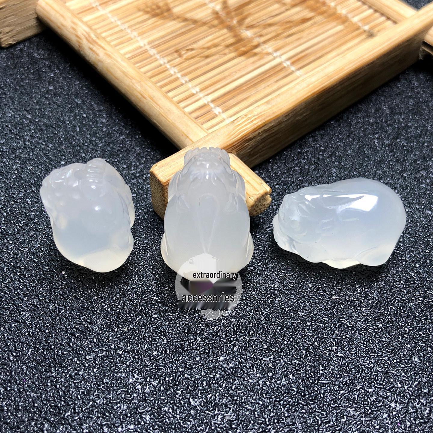 Lychee Pixiu Crystal Jade Charm Pendant for DIY Bracelet & Necklace Accessories детали