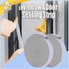 Door Window Sealing Strips Self-Adhesive Sponge Foam Soundproof Tape Windproof Dustproof Door and Window Gap Seal Strip