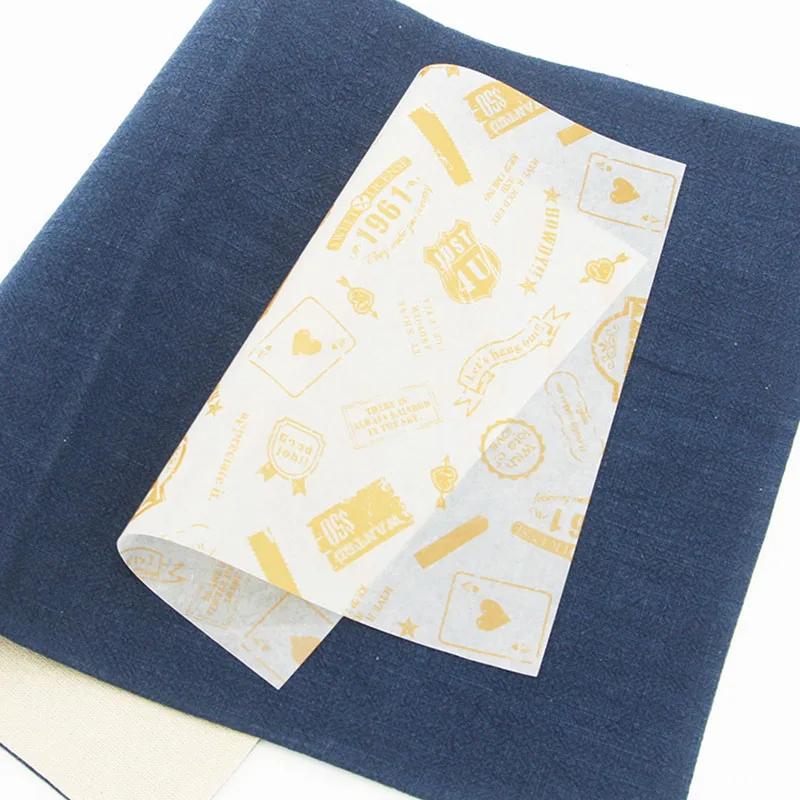 25Pcs/Lot Wax Paper Grease-Proof Food Wrappers Wrapping Paper for Bread Sandwich Burger Fries - Oilpaper / Baking Tools