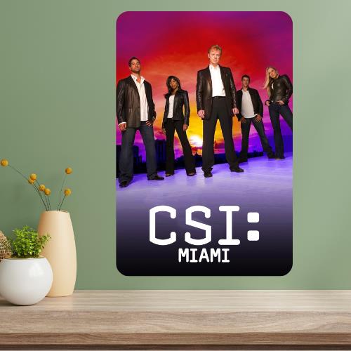 

CSI MIami TV Show Metal Poster Sign 20x30cm（7.8x11.8inch）