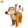 Costume gonflable pour deux personnes Chien saucisse - Cosplay de chiot amusant pour fête