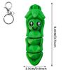 Animated Cartoon Pea Pod Keyring Sturdy PLA Material Keychain Home Decors Keychain For Daily Use And Gifting