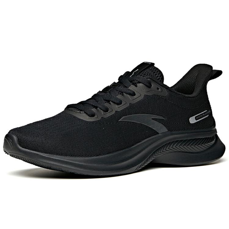 New Anta Non slip Wear resistant Shock Absorption Low Top Running Shoes Black 112235570S-1