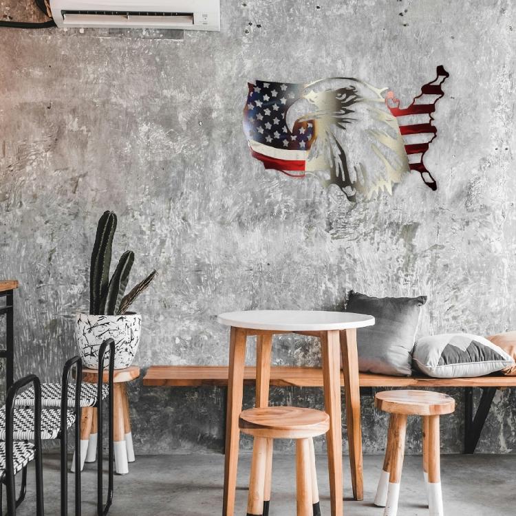 USA American Flags Metal Sign Wall Decorations Man US