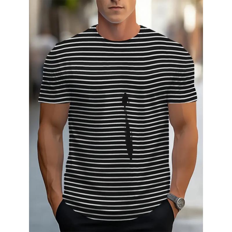 Fashion Hot Selling Classic Retro Creativity Men T-shirt Summer New Trend Casual 3D Printed Round Neck Short Sleeve Tees Tops