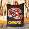 1pc Kansas City Chiefs Theme Design Flannel Blanket Soft Warm , All-Season Lightweight Throw for Camping Travel Bed, Gift for Christmas, -57