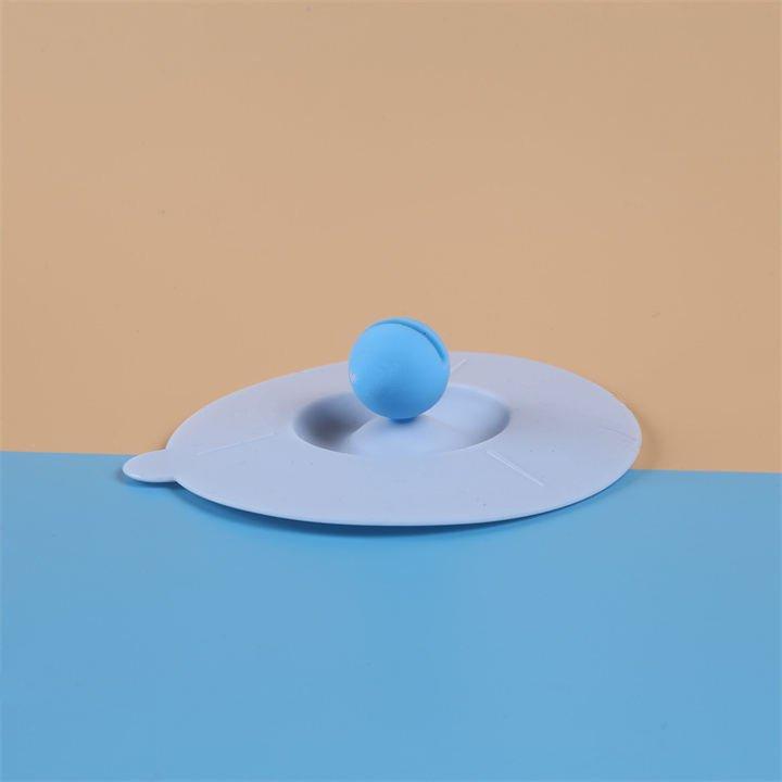 Three-point Division, Multi-functional Silicone Cup Lid, Heat-resistant Mug Dust Cover, Soft Cover, Spherical Center, Suitable for Both Men and Women