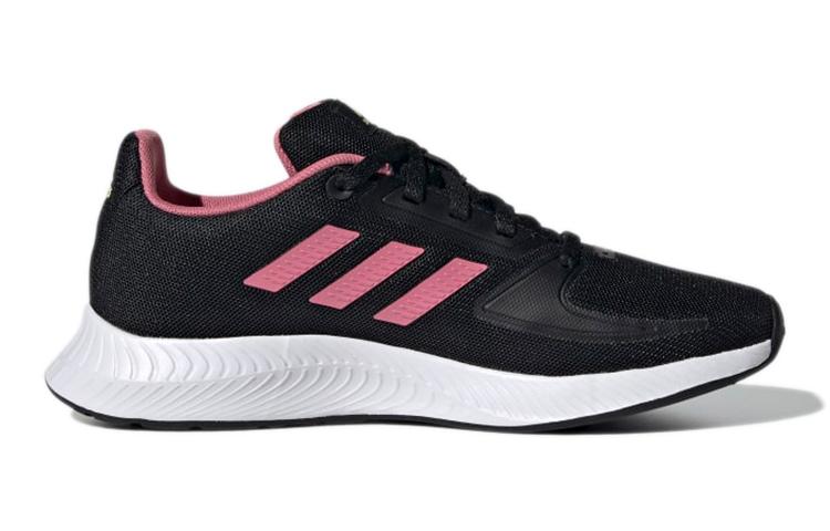 adidas Runfalcon 2.0 Comfortable Abrasion Resistant Breathable Low Top Kids' Running Shoes Black Pink Kids' GZ7420