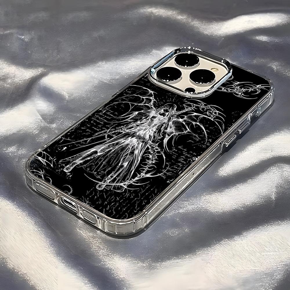 

Angel Death Design Phone Case For IPhone 17 Pro Max 16 15 14 Pro Max IPhone 13 Pro Max 11 Plus Transparent Cover iPhone 12 Pro Max
