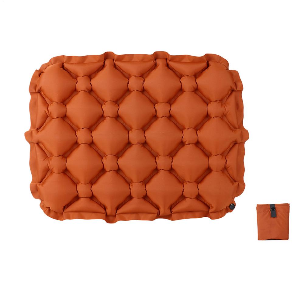 

Inflatable Seat Cushion Lightweight Travel Hiking Outdoor Water Air Sitting Pad Anti Bedsore Office Chair Pad Camping Cushion помаранчевий