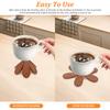 Tree Shape Trivet Insulation Mat Wood Dining Table Anti Scalding Mat Pot Mat Coaster Christmas Tree Gift Home Kitchen Decoration