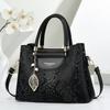 Pu Snake Skin Handbag With Zipper Closure For Daily Casual Use
