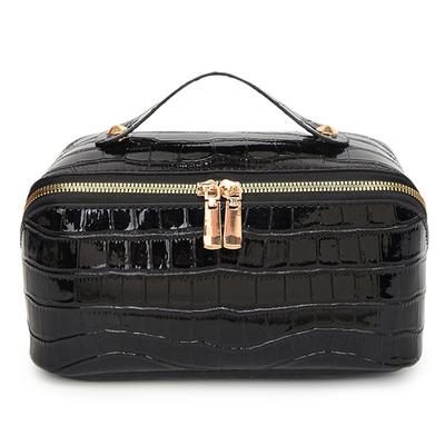 PU Leather Makeup Bag Simple Cosmetic Bag Large Capacity Makeup Organizer Bag Skincare Holder Bag Women Cosmetics Handbag