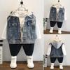 Boys' Hooded Denim Vest - Spring/Fall 2025 Cool Sleeveless Jacket for Kids