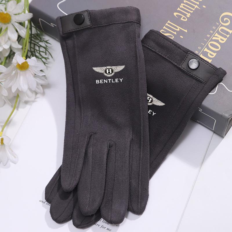 

Winter Men Bentley LOGO Riding Warm Gloves Anti-slip Waterproof Touch Screen Breathable Glove Outdoor Sport Riding Skiing Gloves
