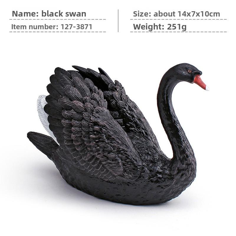 Wildlife Animal Pvc Swan Model With Realistic Design For Childrens Educational Decor
