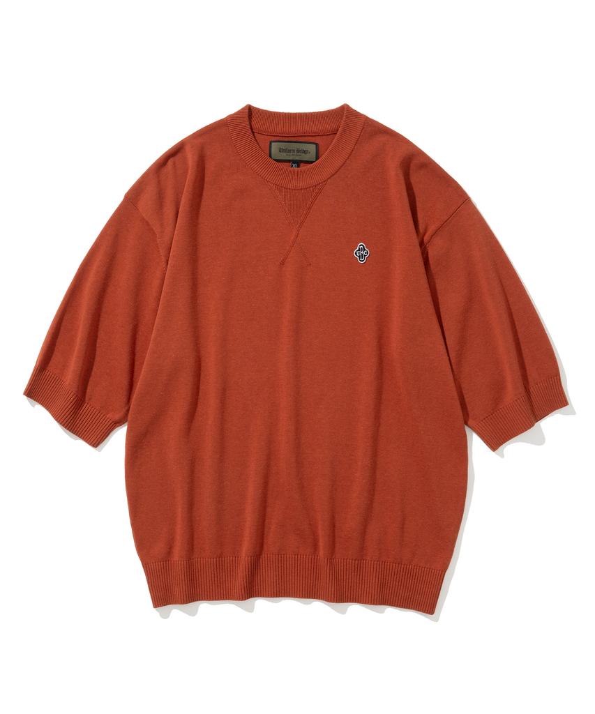 UNIFORM BRIDGE Ubc Summer Crewneck S/S Knit Brick