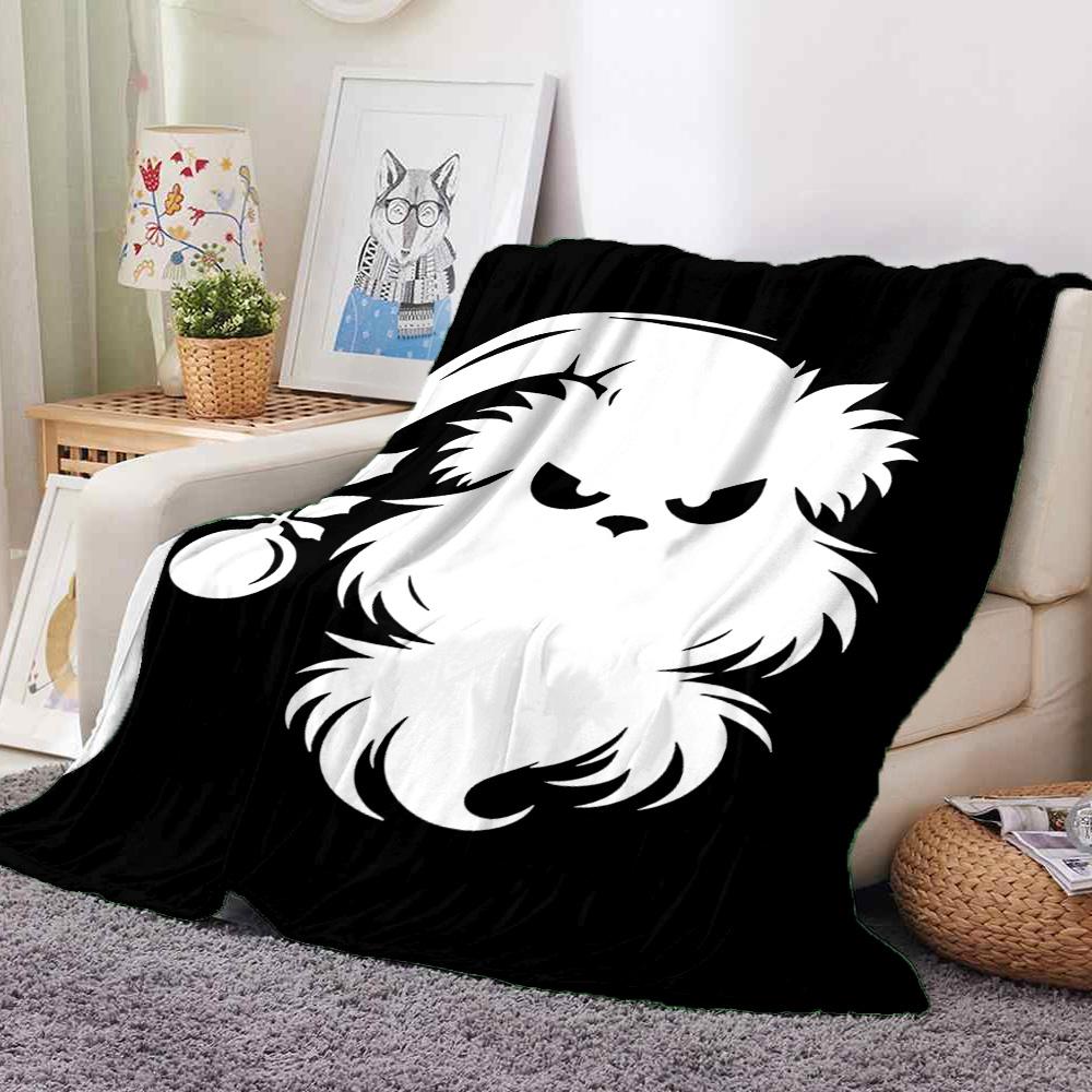 Christmas Grump Flannel Blanket Throw Blanket Soft Warm Sofa Bed Camping Home Decor Unique Christmas Gift C9211474